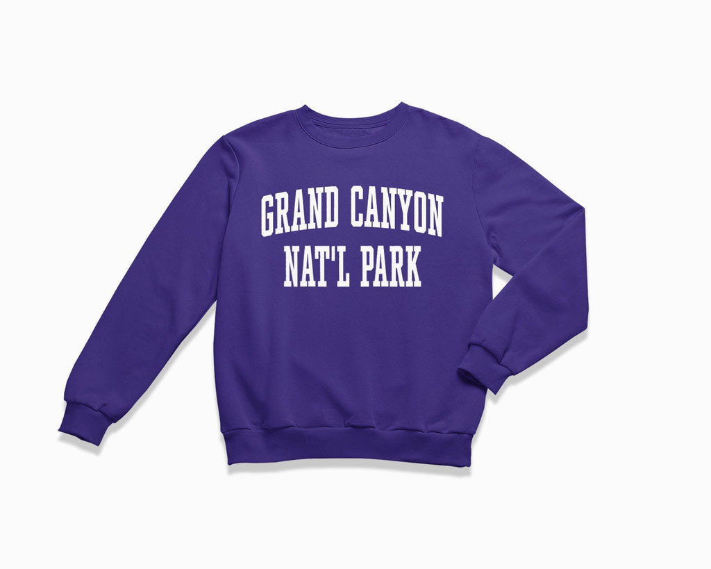 Grand Canyon National Park Crewneck Sweatshirt - Purple