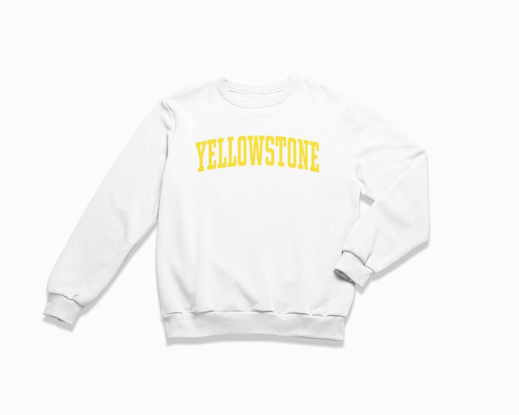 Yellowstone Crewneck Sweatshirt - White/Yellow