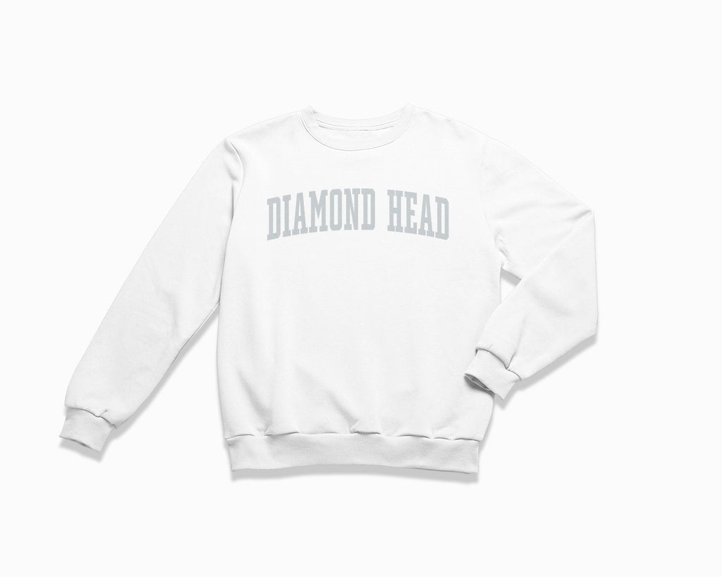 Diamond Head Crewneck Sweatshirt - White/Grey