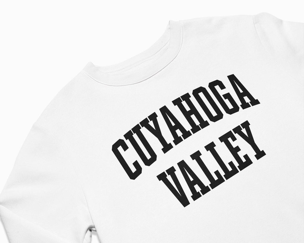 Cuyahoga Valley Crewneck Sweatshirt - White/Black