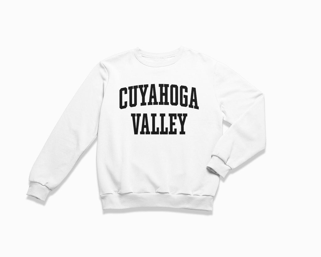 Cuyahoga Valley Crewneck Sweatshirt - White/Black