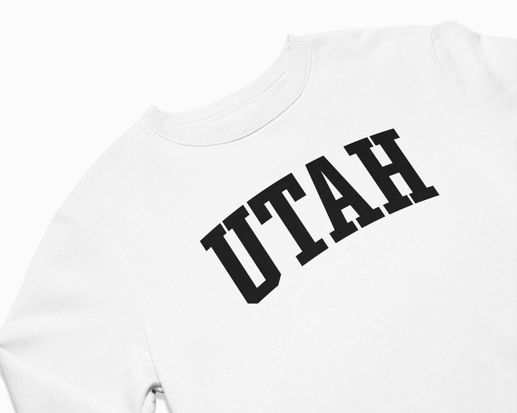 Utah Crewneck Sweatshirt - White/Black
