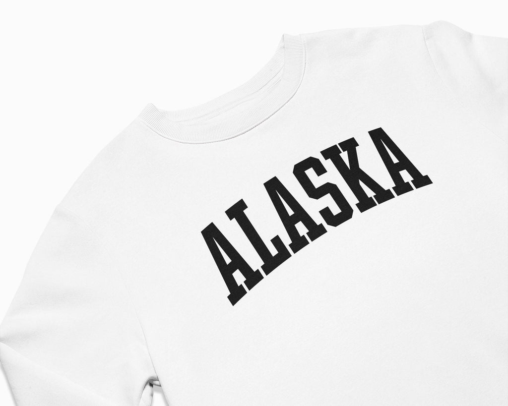 Alaska Crewneck Sweatshirt - White/Black