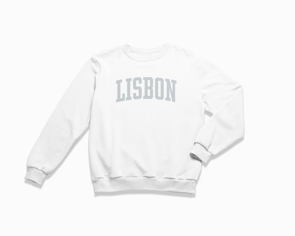 Lisbon Crewneck Sweatshirt - White/Grey