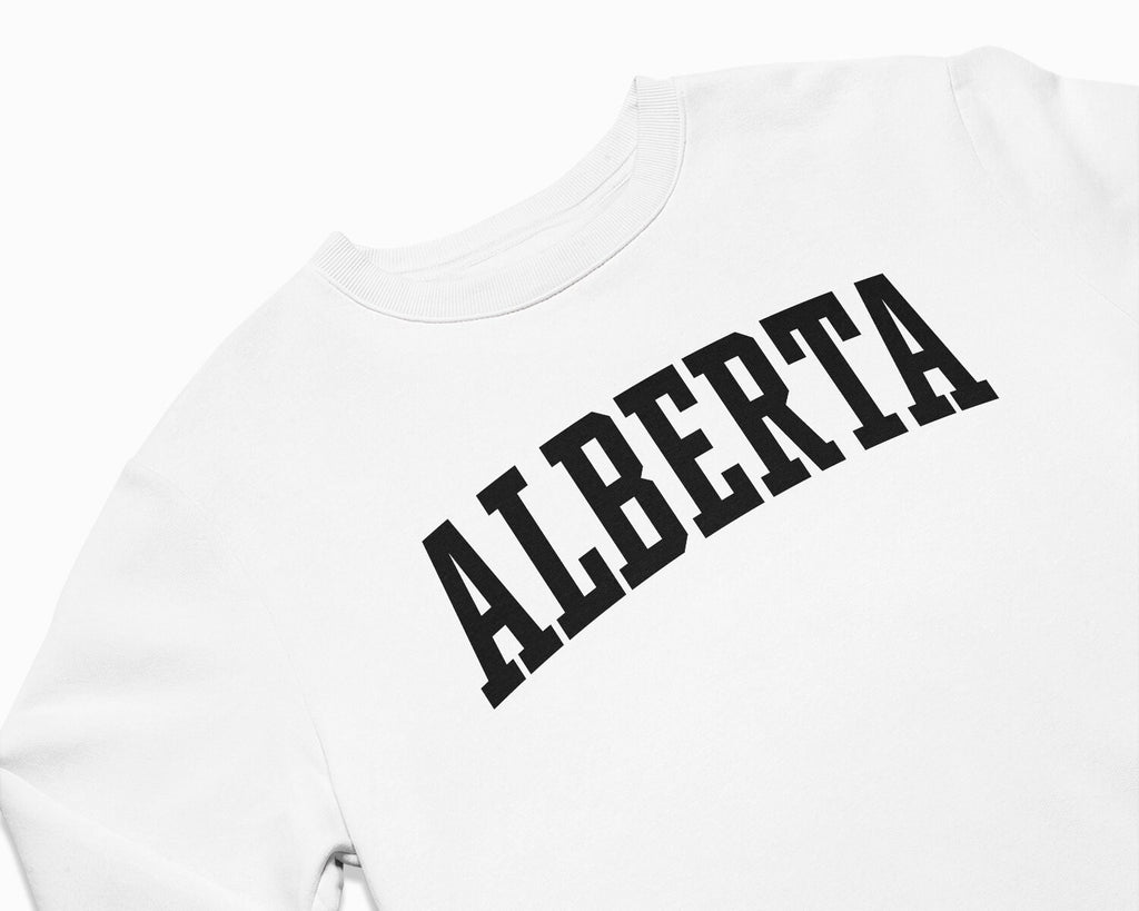 Alberta Crewneck Sweatshirt - White/Black