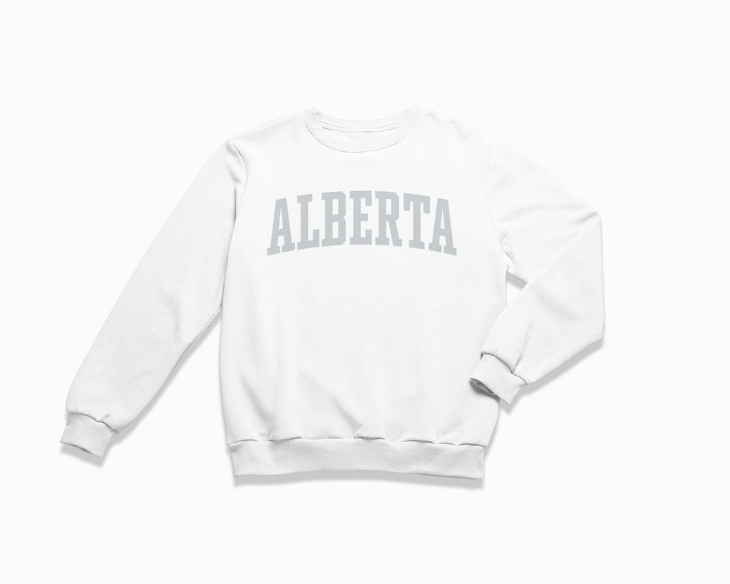 Alberta Crewneck Sweatshirt - White/Grey