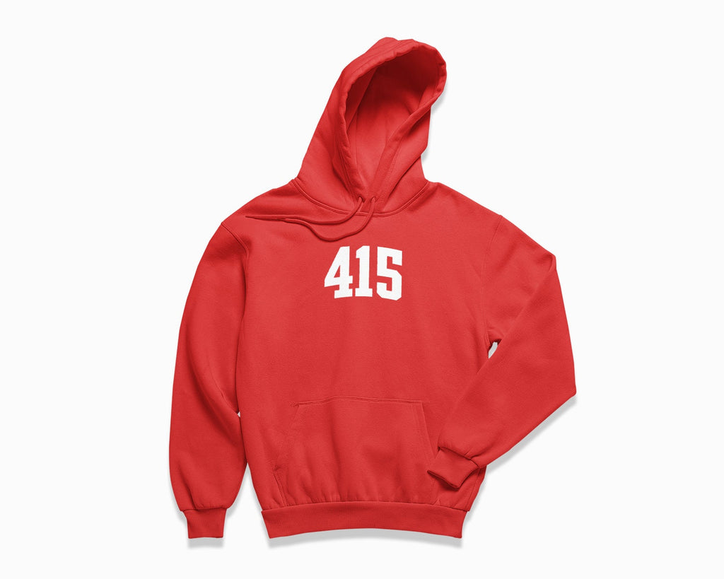 415 (San Francisco) Hoodie - Red