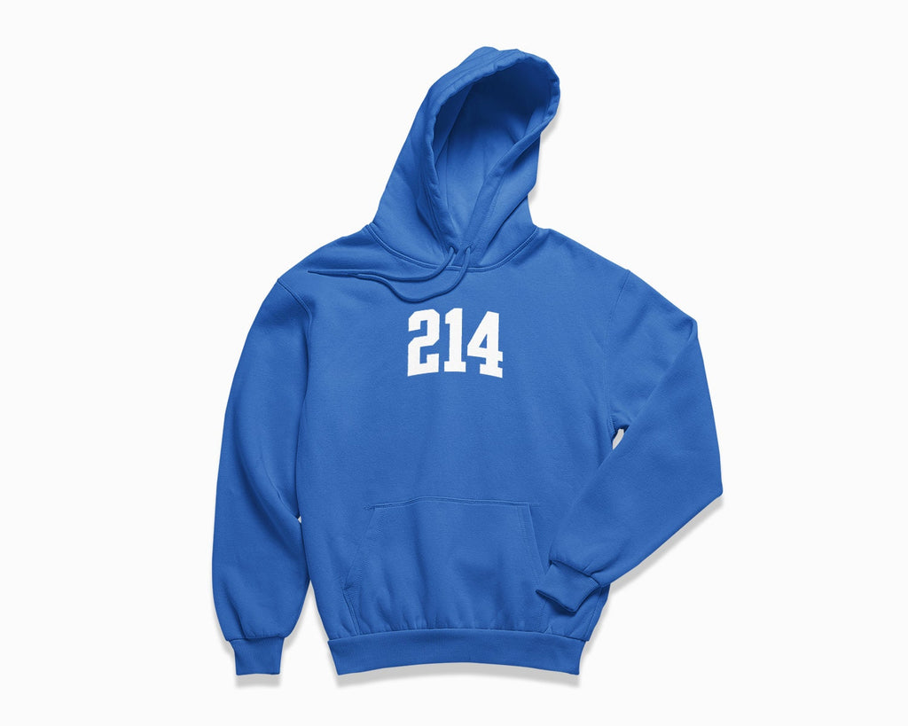 214 (Dallas) Hoodie - Royal Blue