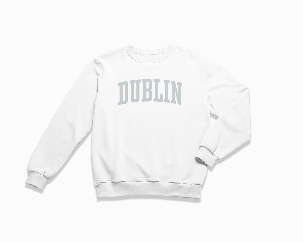 Dublin Crewneck Sweatshirt - White/Grey