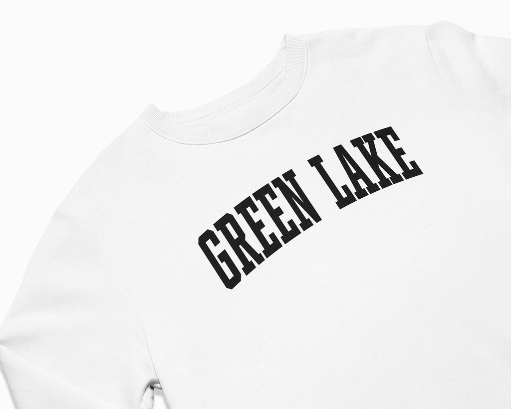 Green Lake Crewneck Sweatshirt - White/Black