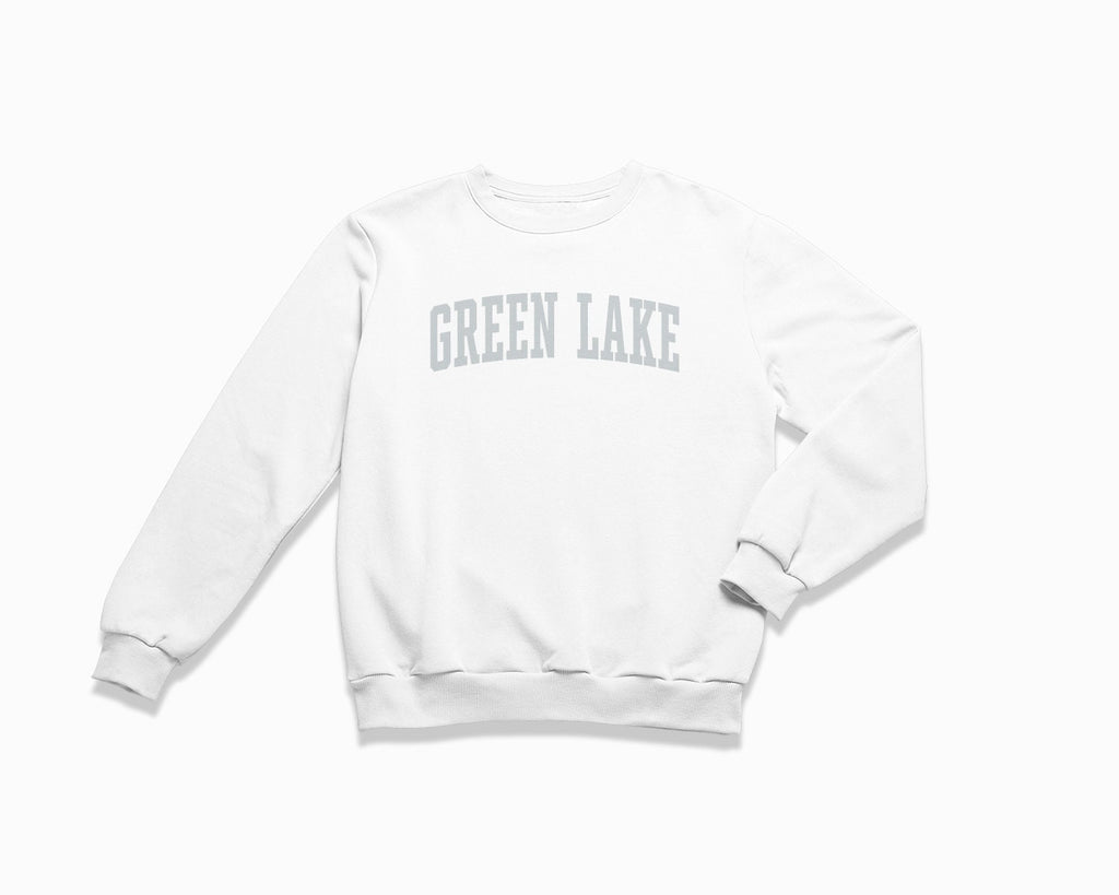 Green Lake Crewneck Sweatshirt - White/Grey