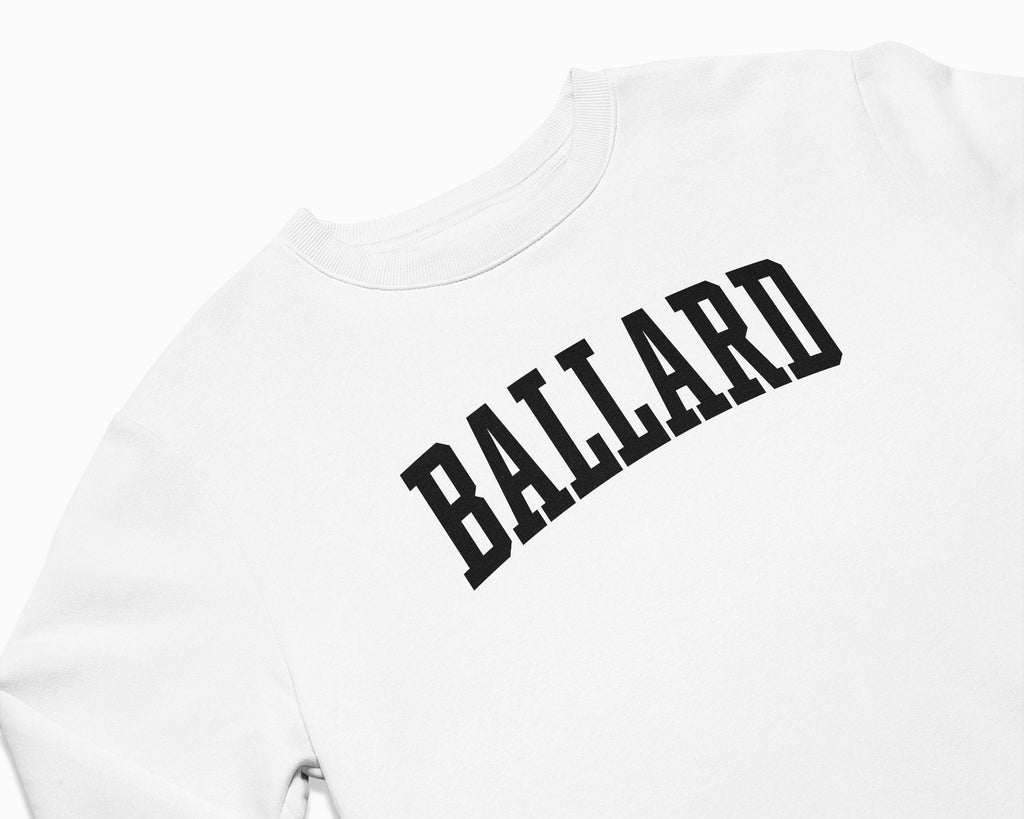 Ballard Crewneck Sweatshirt - White/Black