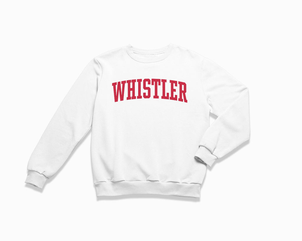 Whistler Crewneck Sweatshirt - White/Red