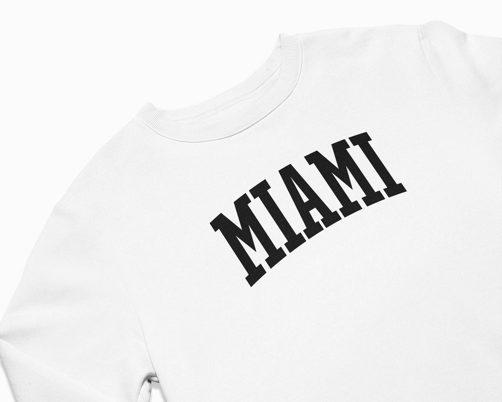 Miami Crewneck Sweatshirt - White/Black