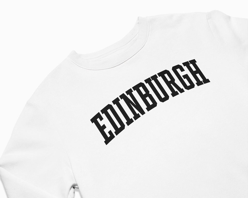 Edinburgh Crewneck Sweatshirt - White/Black