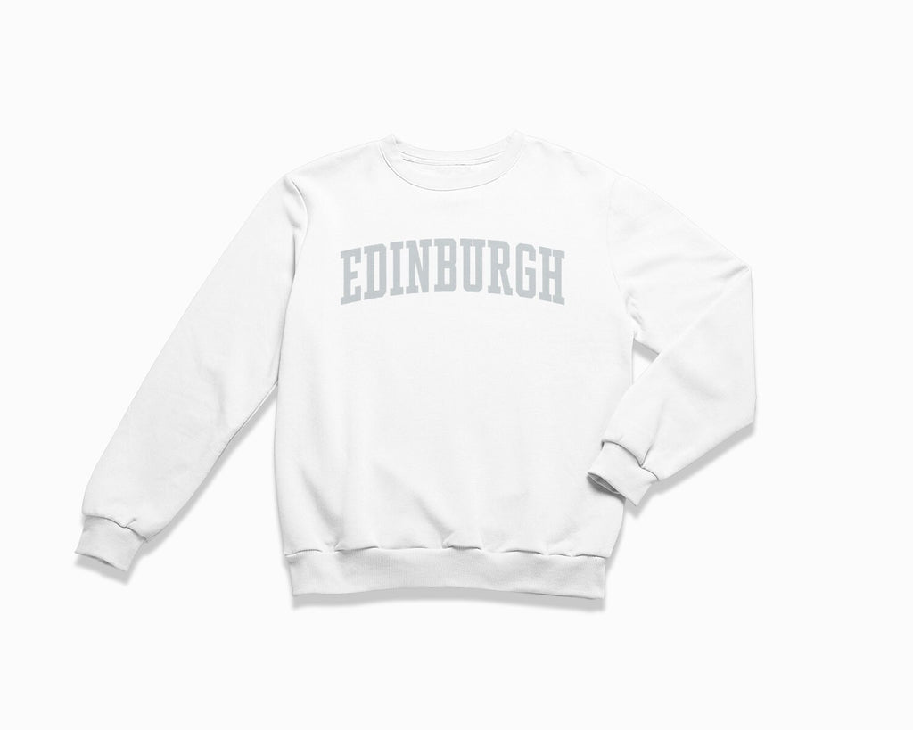 Edinburgh Crewneck Sweatshirt - White/Grey