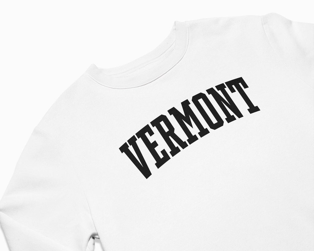 Vermont Crewneck Sweatshirt - White/Black