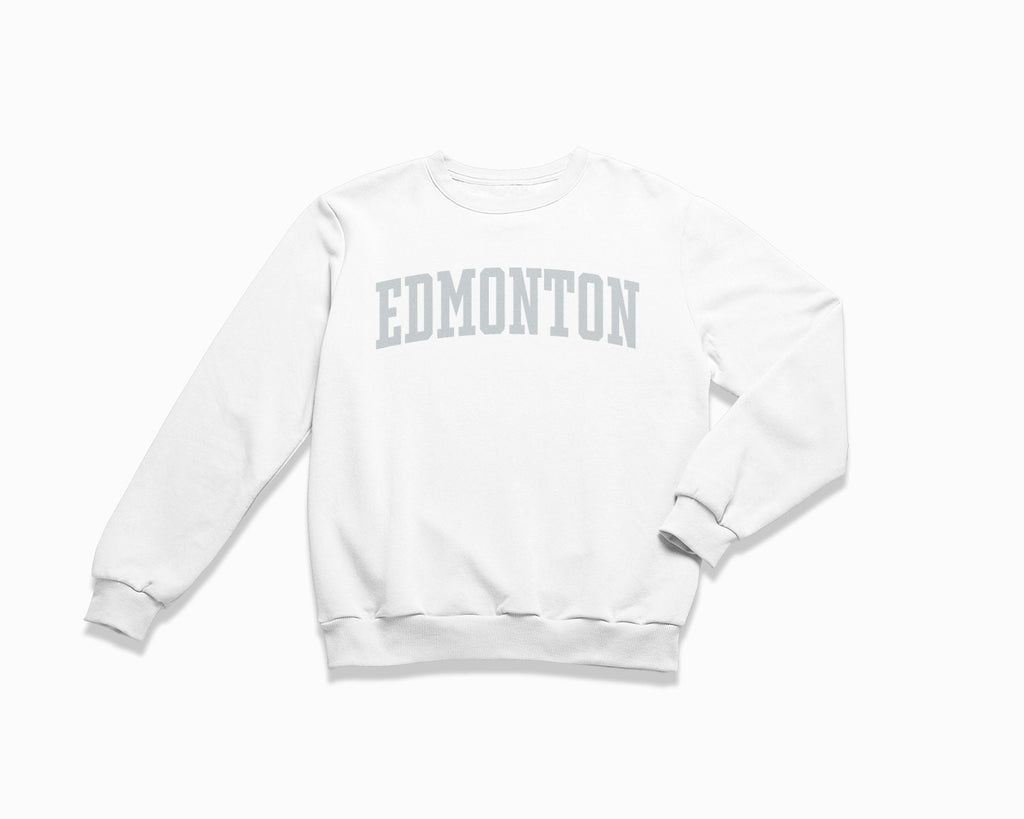 Edmonton Crewneck Sweatshirt - White/Grey