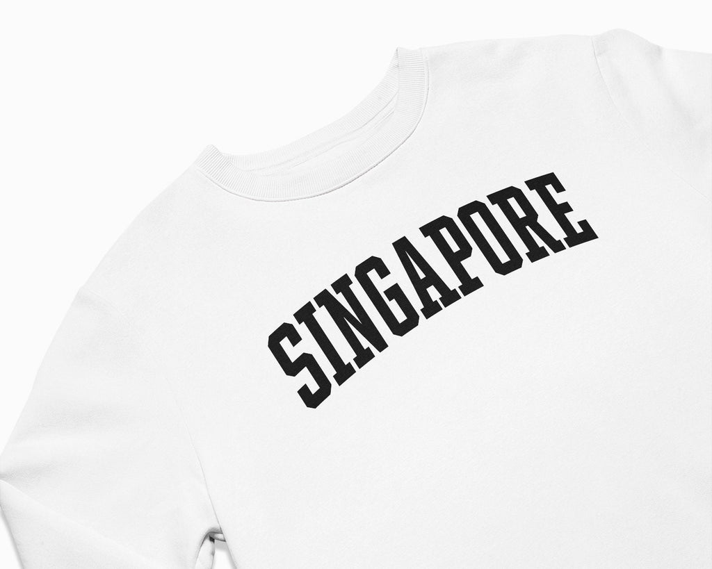 Singapore Crewneck Sweatshirt - White/Black