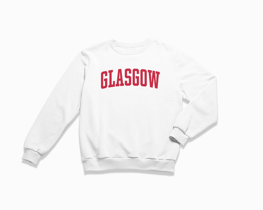 Glasgow Crewneck Sweatshirt - White/Red