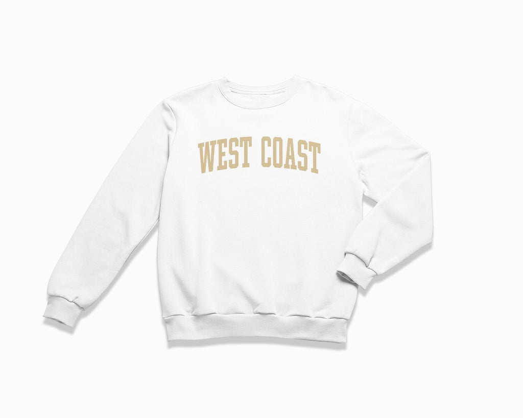 West Coast Crewneck Sweatshirt - White/Tan