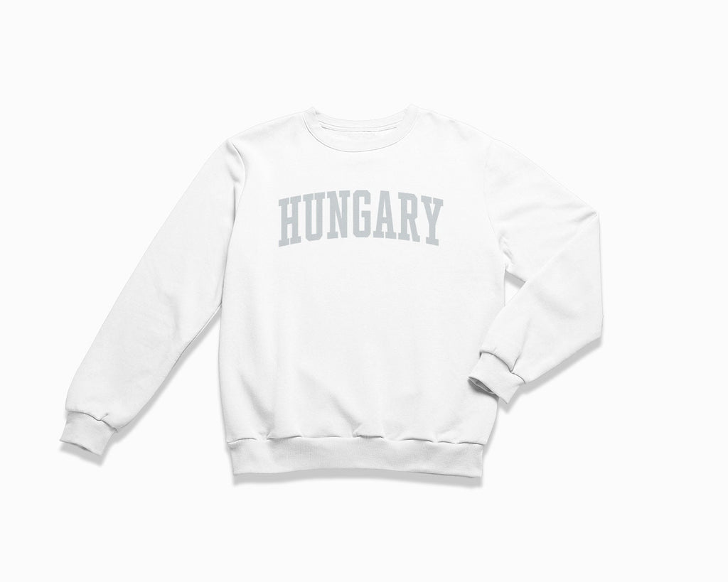 Hungary Crewneck Sweatshirt - White/Grey