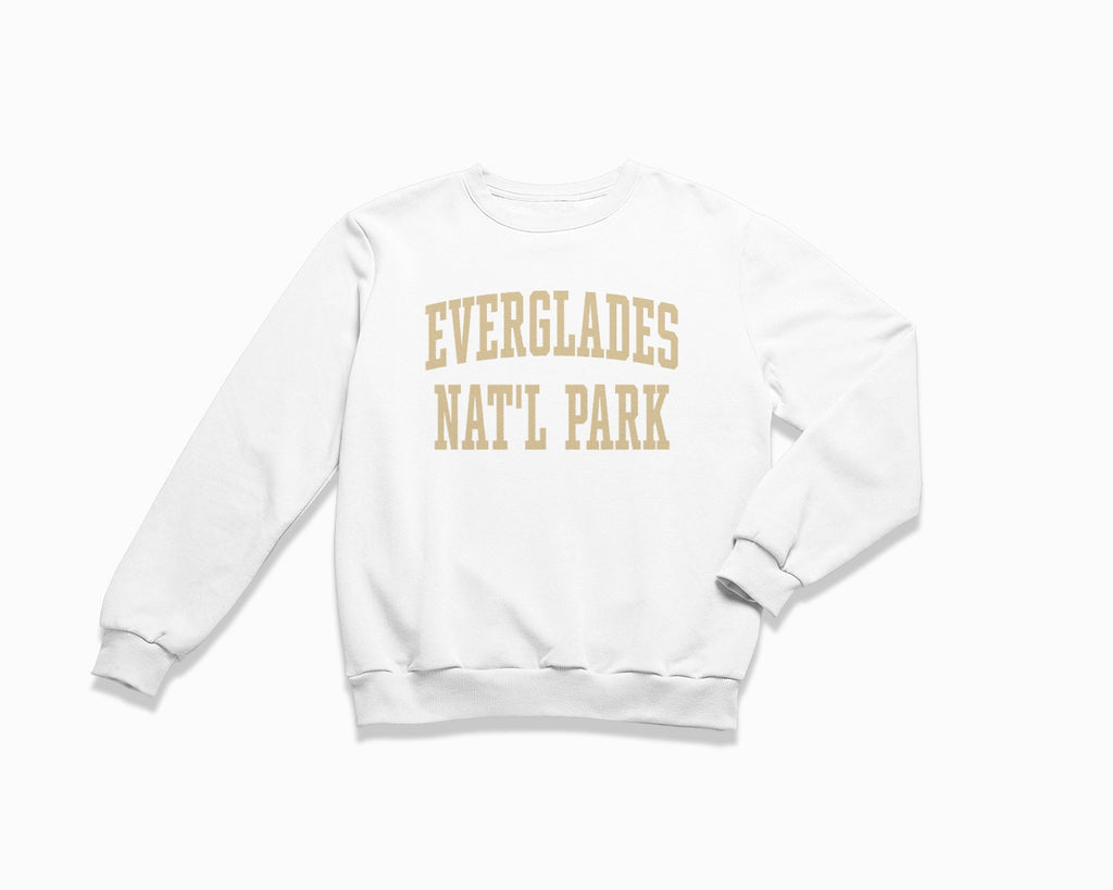 Everglades National Park Crewneck Sweatshirt - White/Tan