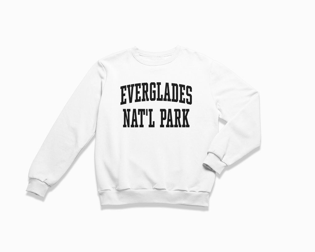 Everglades National Park Crewneck Sweatshirt - White/Black