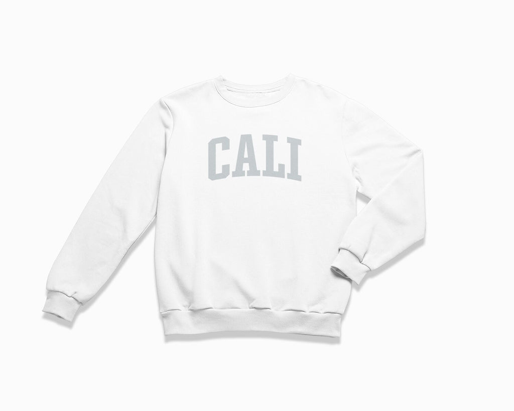 Cali Crewneck Sweatshirt - White/Grey