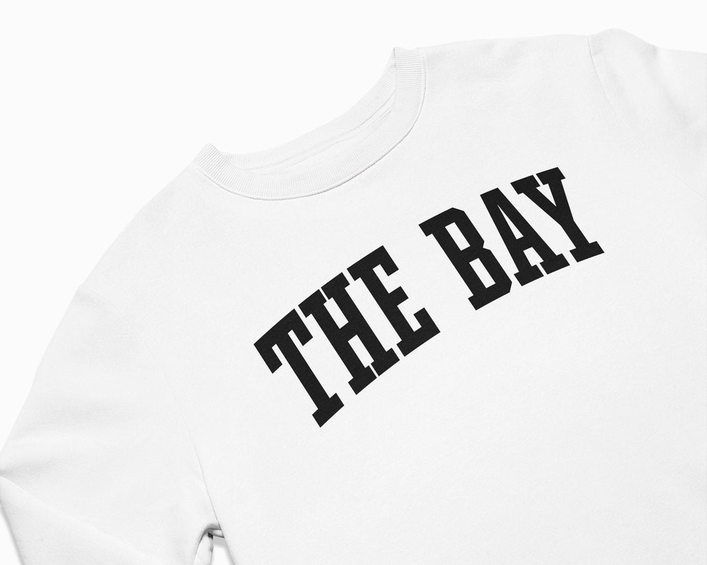 The Bay Crewneck Sweatshirt - White/Black