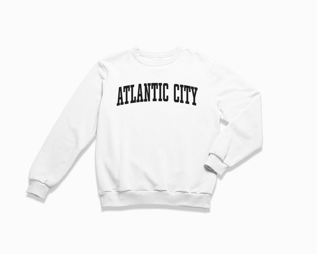 Atlantic City Crewneck Sweatshirt - White/Black