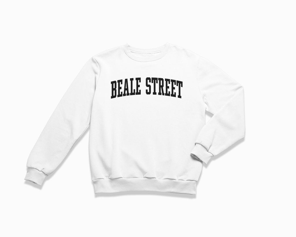 Beale Street Crewneck Sweatshirt - White/Black