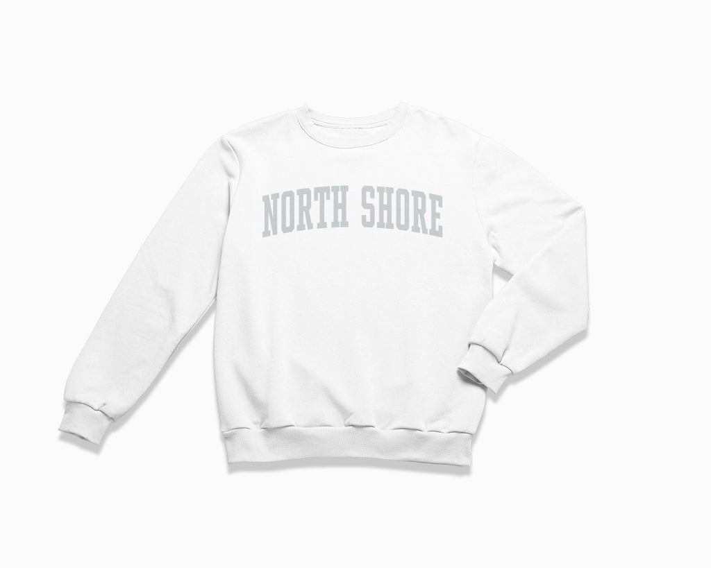 North Shore Crewneck Sweatshirt - White/Grey