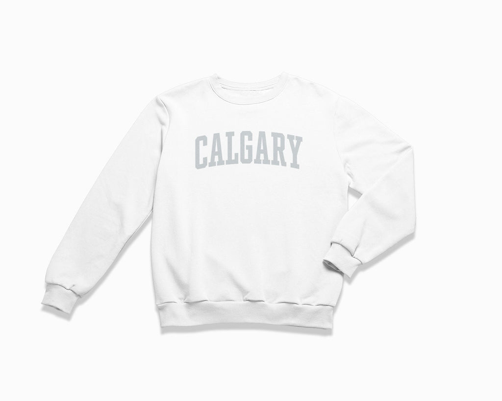 Calgary Crewneck Sweatshirt - White/Grey