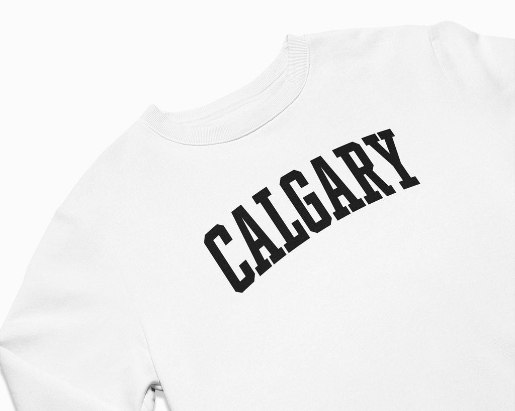 Calgary Crewneck Sweatshirt - White/Black