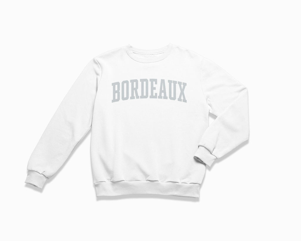 Bordeaux Crewneck Sweatshirt - White/Grey