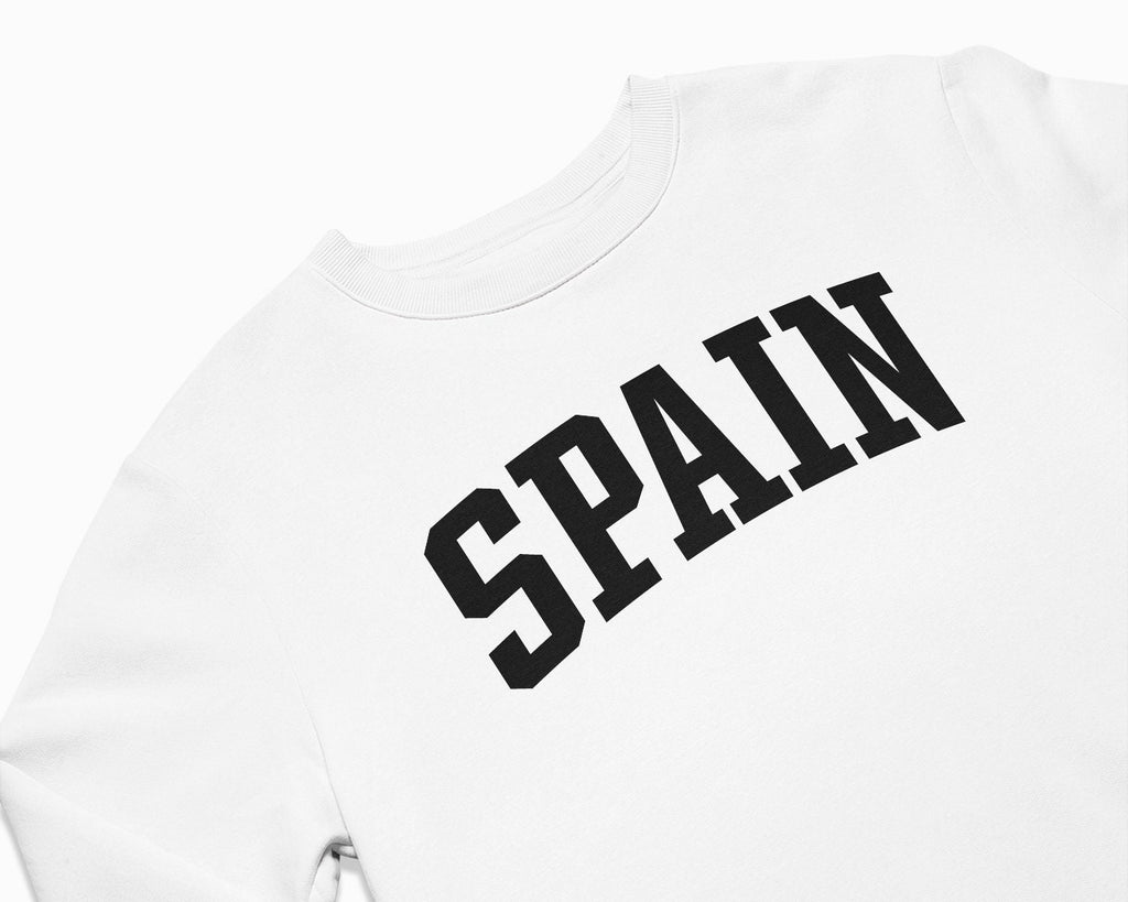 Spain Crewneck Sweatshirt - White/Black