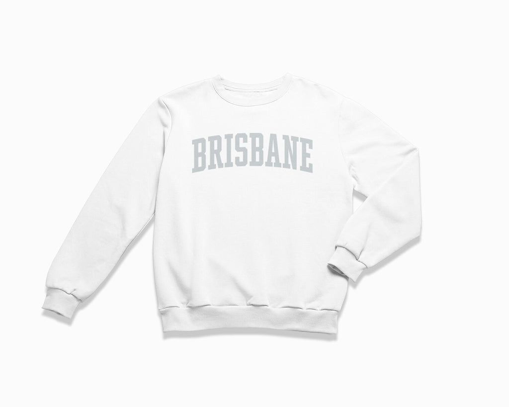 Brisbane Crewneck Sweatshirt - White/Grey