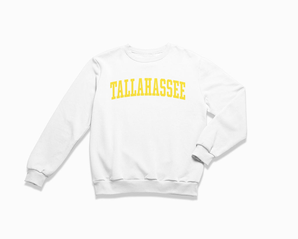 Tallahassee Crewneck Sweatshirt - White/Yellow