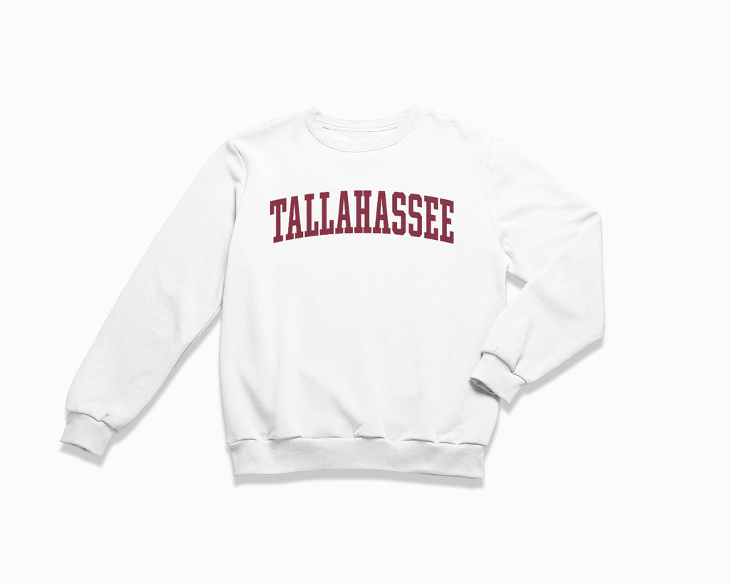 Tallahassee Crewneck Sweatshirt - White/Maroon