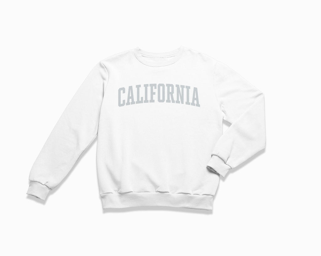 California Crewneck Sweatshirt - White/Grey