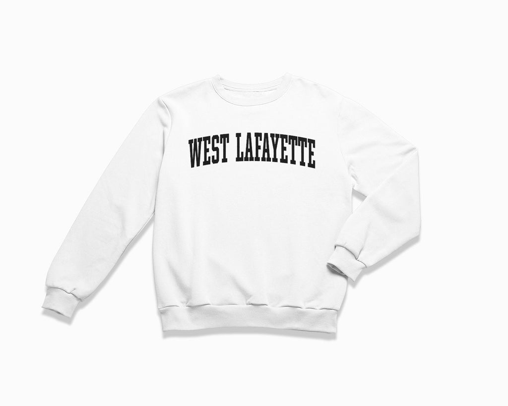 West Lafayette Crewneck Sweatshirt - White/Black