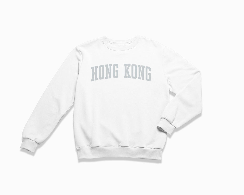 Hong Kong Crewneck Sweatshirt - White/Grey