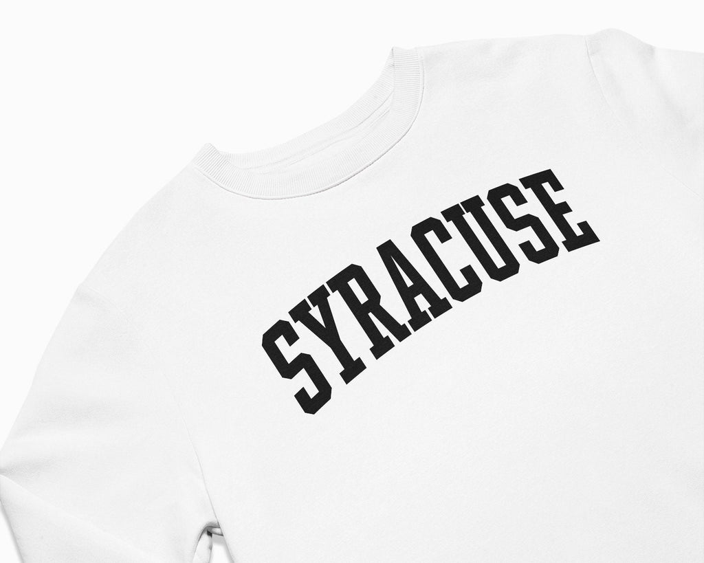 Syracuse Crewneck Sweatshirt - White/Black
