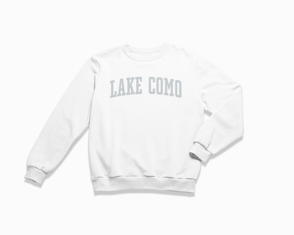 Lake Como Crewneck Sweatshirt - White/Grey