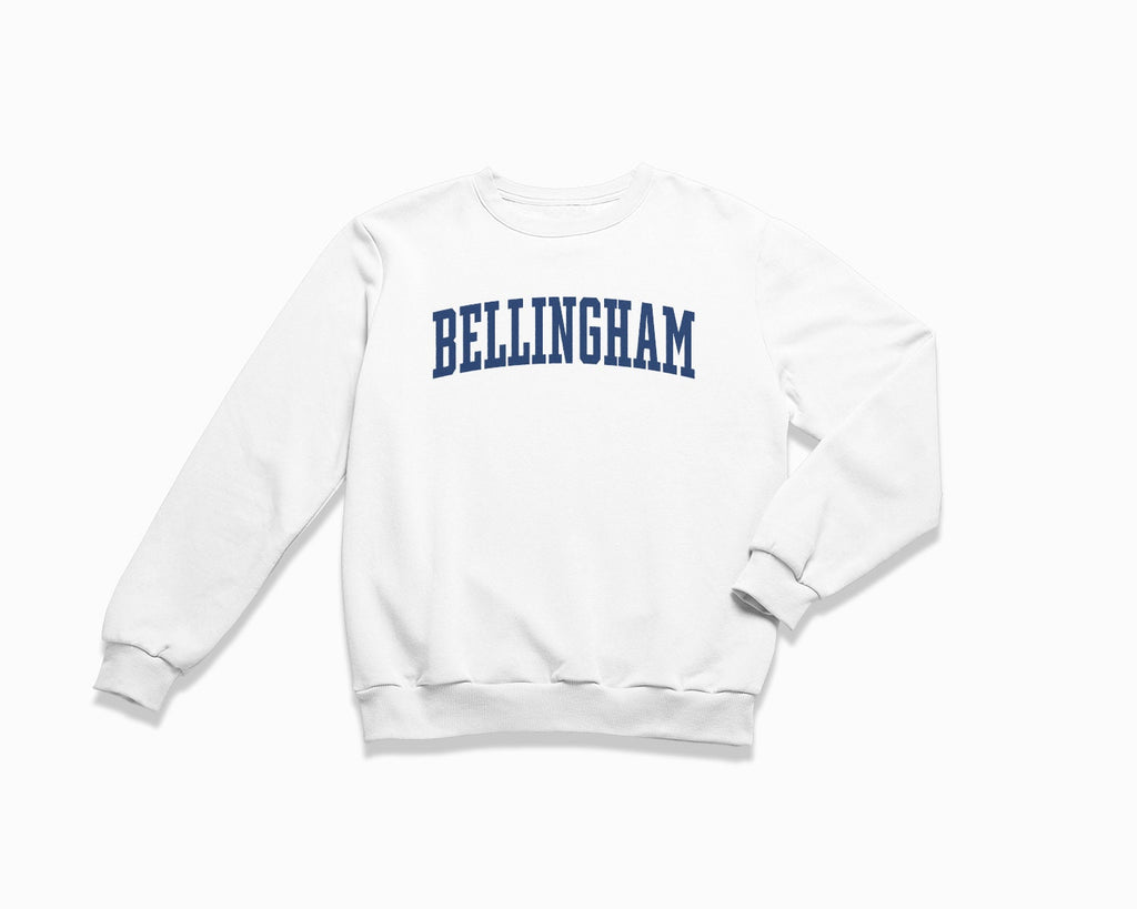 Bellingham Crewneck Sweatshirt - White/Navy Blue