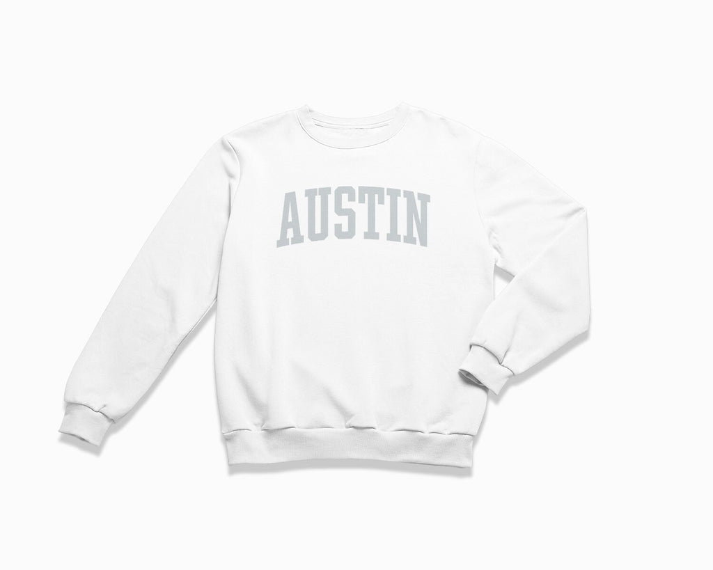 Austin Crewneck Sweatshirt - White/Grey
