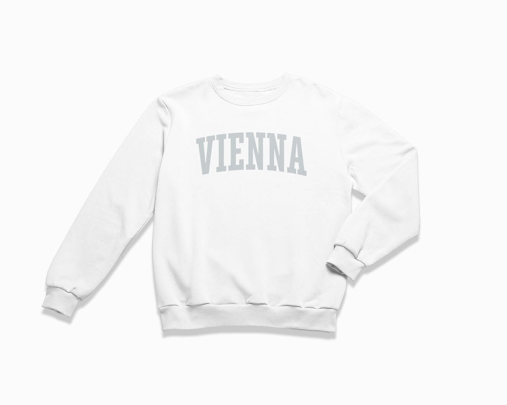 Vienna Crewneck Sweatshirt - White/Grey