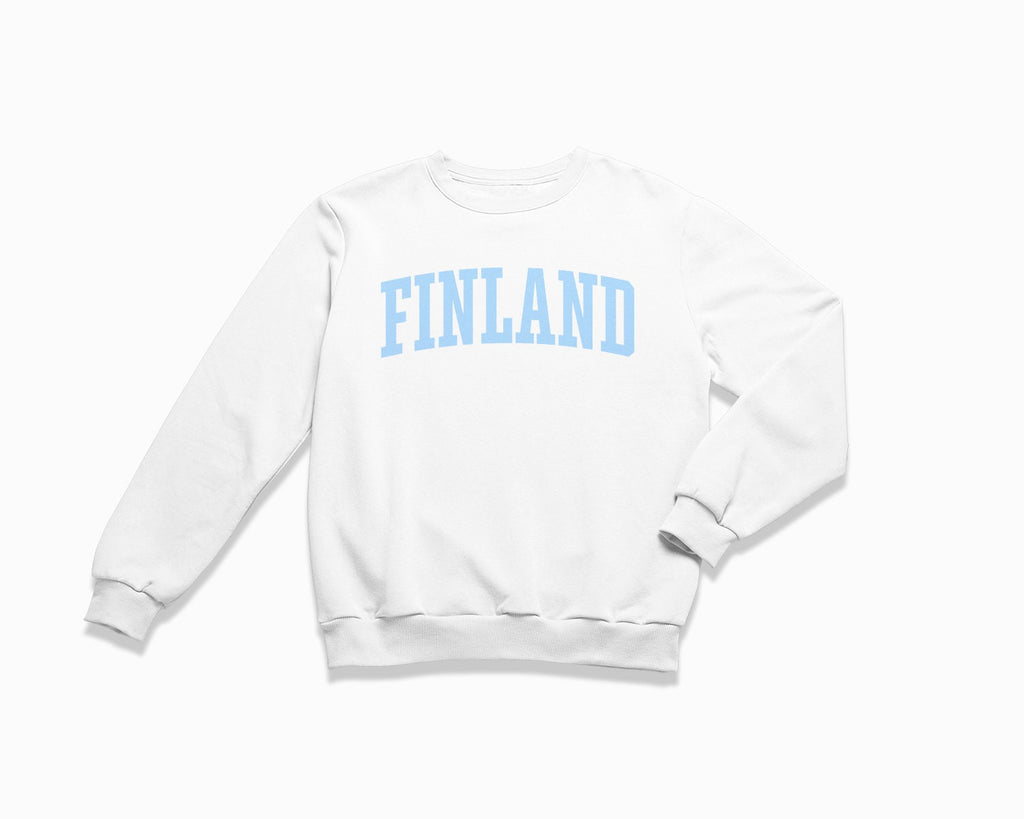 Finland Crewneck Sweatshirt - White/Light Blue