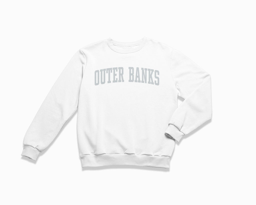 Outer Banks Crewneck Sweatshirt - White/Grey